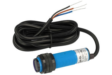 Sensor; photoelectric; G18-D10NK; NPN; NO; diffuse type; 0,1m; 10÷30V; DC; 200mA; cylindrical plastic; fi 18mm; with 2m cable; π pi-El; RoHS