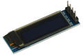 Moduł rozszerzeniowy; wyświetlacz OLED; SSD1306; 3.3V÷5V DC; niebieski; 0,91 cala 128X32; kołkowe
