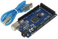Moduł; odpowiednik do ARDUINO MEGA R3; MEGA-R3; ATmega2560; UART; USB; SPI; PWM; I2C; 7÷12V; 8 KB; 54; 256 KB; 4 KB; zasilające DC; kołkowe; komunikacja USB: CH340; z przewodem USB