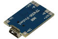 Extension module; Buffer power supply, charger (li-ion); TP4056; 4,5÷5,5 V; 4,2V; 1000mA; miniUSB socket