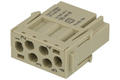 Plug; Han Modular; 09140063001; metal; for cable; 16A; 500V; grey; 0,14÷4mm2; Harting; RoHS