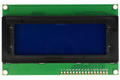 Moduł rozszerzeniowy; wyświetlacz LCD; HD44780; 5V; niebieski; biały; 4x20