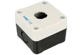 Control box; LAY5-BE01; white-black; plastic; IP54; single; 68x68x52mm; 22mm panel mount; Yumo; RoHS