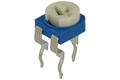 Potentiometer; mounting; single turn; horizontal; RM-p2,5x5-102; 1kohm; linear; 30%; 0,1W; through-hole (THT); carbon film; RM065; RoHS