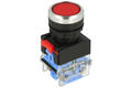 Przełącznik; przyciskowy; LAS0-B3Y-11/R; ON-(OFF)+OFF-(ON); czerwony; bez podświetlenia; śrubowe; 2 pozycje; 10A; 500V AC; 22mm; 50mm; Onpow