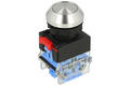 Switch; push button; LAS0-K-11Q/P; ON-(OFF)+OFF-(ON); silver; no backlight; screw; 2 positions; 10A; 500V AC; 22mm; 55mm; Onpow