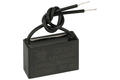 Kondensator; silnikowy (rozruchowy); 1,5uF; 450V AC; JY-201 1.5uF/450VAC,+-10%,37*26*15 Pbf; 13,5x24x37mm; z przewodami; WQC; RoHS