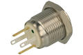 Przełącznik; przyciskowy; GQ16H-10E/JL/G/12V/S; OFF-(ON); 1 tor; podświetlenie LED 12V; zielony; ring; monostabilny; na panel; 2A; 36V DC; 16mm; IP65; Onpow; RoHS