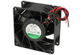 Fan; PF80381BX-000U-A99; 80x80x38mm; ball bearing; 12V; DC; 48W; 241m3/h; 72,1dB; 4A; 14000RPM; 2 wires; Sunon; RoHS; 6,3÷13,2V; 300mm