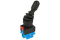 Switch; joystick; LAS0-K-20C21; ON-OFF-ON; 3 positions; bistable; panel mounting; screw; 10A; 500V AC; 2 ways; 22mm; 53mm; IP67; Onpow; RoHS