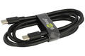 Kabel; USB; K66318; 2x wtyk USB-C; 1m; czarny; okrągły; PVC; Goobay; RoHS