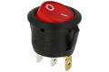 Switch; rocker; R13-112B02BR2N2; ON-OFF; 1 way; red; LED 230V backlight; red; bistable; 4,8x0,8mm connectors; 20mm; 2 positions; 6A; 250V AC; 20A; 12V DC; SCI