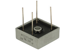 Bridge rectifier; KBPC5010W; 50A; 1000V; cube; through hole (THT); FM type 28,3x28,3x11mm; DC Components; RoHS