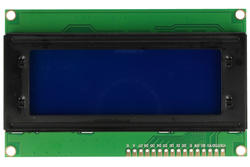 Moduł rozszerzeniowy; wyświetlacz LCD; HD44780; 5V; niebieski; biały; 4x20