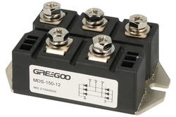 Bridge rectifier; 3-phases; MDS-150-12; 150A; 1200V; screwed; 94x54x30mm; Greegoo; RoHS