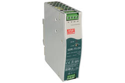 Power Supply; DIN Rail; SDR-75-24; 24V DC; 3,2A; 78,6W; Mean Well