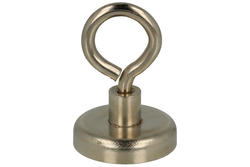 Magnet; cylindrical with the ear; MzU32; 32mm; 8,5mm; 33mm; Neodymium; lifting 25kg