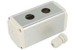 Obudowa przycisku; BXM-A-2/16; biały; aluminium; plastik; IP40; podwójna; 45x98,5mm; panelowe 16mm; Onpow; RoHS