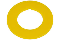 Tabliczka ostrzegawcza; T14-2240; żółty; plastik; fi 22/40mm; panelowe 22mm; Onpow; RoHS