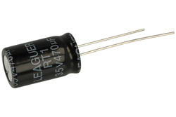 Capacitor; electrolytic; 470uF; 35V; TK; RT11V471M1017; fi 10x17mm; 5mm; through-hole (THT); bulk; Leaguer; RoHS