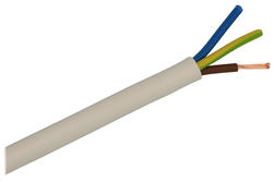 Wire; mains; H03VV-F (OMYo); 3x1,50mm2; stranded; Cu; white; round; PVC; 7,9mm; 300/300V; Zamel Cet; RoHS