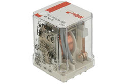 Relay; electromagnetic industrial; RUC-3013-26-1024; 24V; AC; 3PDT; 16A; for socket; with connectors; Relpol; RoHS