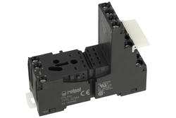 Relay socket; GZM4-BK; panel mounted; DIN rail type; black; without clamp; Relpol; RoHS; Compatible with relays: AZ165; R4