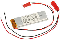 Rechargeable battery; Li-Po; 602158; 3,7V; 750mAh; 6x21x58mm; PCM protection; connector + socket 2,54*2pins; AKYGA; RoHS