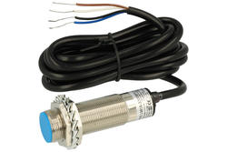 Sensor; inductive; LM18-33008PC-L; PNP; NO/NC; 8mm; 10÷30V; DC; 200mA; cylindrical metal; fi 18mm; 70mm; flush type; with 2m cable; π pi-El; RoHS