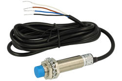 Czujnik; indukcyjny; LM12-33008PC-L; PNP; NO/NC; 8mm; 10÷30V; DC; 200mA; cylindryczny metalowy; fi 12mm; 67mm; wysunięty; z przewodem 2mb; π pi-El; RoHS