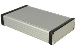 Enclosure; multipurpose; HM1455L1601; aluminum; 160mm; 103mm; 30,5mm; IP54; natural; removable panel; aluminum ends; Hammond; RoHS