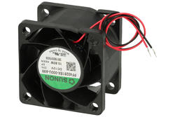 Fan; PF40281BX-000U-A99; 40x40x28mm; ball bearing; 12V; DC; 10,8W; 53,18m3/h; 62dB; 900mA; 22000RPM; 2 wires; Sunon; RoHS; 6,5÷13,2V; 150mm