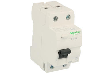 RC Circuit breaker; modular; A9Z05240; 40A; 240V AC; 0,03A; 2 ways; AC; DIN rail mounted; screw; Schneider Electric; RoHS