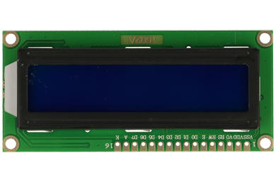 Extension module; LCD display; HD44780; 5V; blue; white; 2x16