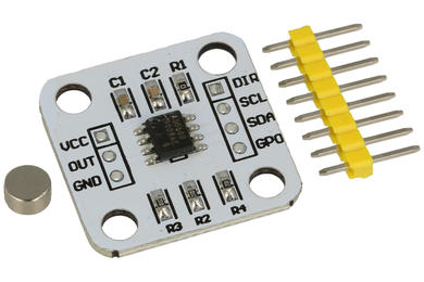 Extension module; magnetic encoder; AS5600; 5V; pin strips