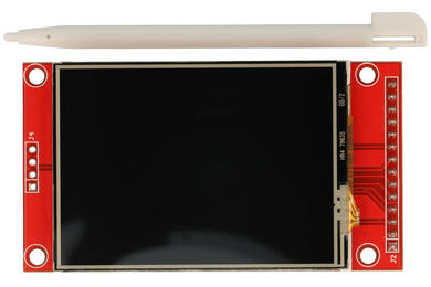 Moduł rozszerzeniowy; wyświetlacz LCD dotykowy; ILI9341/XPT2046; 3,3V; 2,4 cala 240X320; wbudowane złącze kart pamięci SD