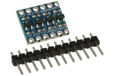 Moduł rozszerzeniowy; dwukierunkowy konwerter stanów logicznych; llcbd; 3.3V÷5V DC; kołkowe; 4- kanałowy