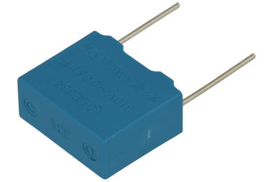 Capacitor; polypropylene; X2; MKP; 330nF; 310V AC; LE-MX; LE334-FX; 10%; 7,5x16,5x17,5mm; 15mm; bulk; -55...+110°C; Okaya; RoHS