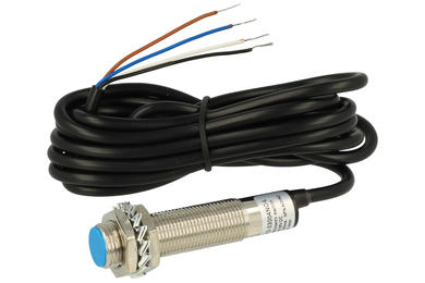 Czujnik; indukcyjny; LM12-33004NC-L; NPN; NO/NC; 4mm; 10÷30V; DC; 200mA; cylindryczny metalowy; fi 12mm; 67mm; zabudowany; z przewodem 2mb; π pi-El; RoHS