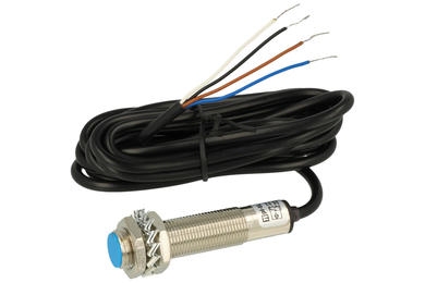 Czujnik; indukcyjny; LM12-33004PC-L; PNP; NO/NC; 4mm; 10÷30V; DC; 200mA; cylindryczny metalowy; fi 12mm; 67mm; zabudowany; z przewodem 2mb; π pi-El; RoHS