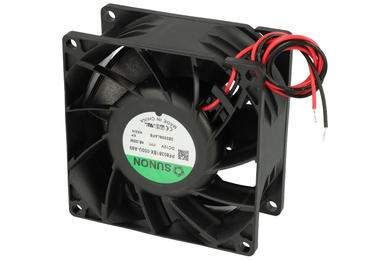 Fan; PF80381BX-000U-A99; 80x80x38mm; ball bearing; 12V; DC; 48W; 241m3/h; 72,1dB; 4A; 14000RPM; 2 wires; Sunon; RoHS; 6,3÷13,2V; 300mm