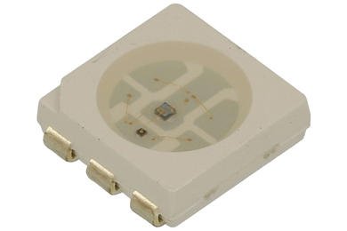 Dioda LED; OSR5RSS4C1A; 5050 (PLCC6); czerwony; Światłość: 330mcd; 120°; przezroczysta; migająca; 3,3V; 20mA; 625nm; powierzchniowy (SMD); OptoSupply; RoHS