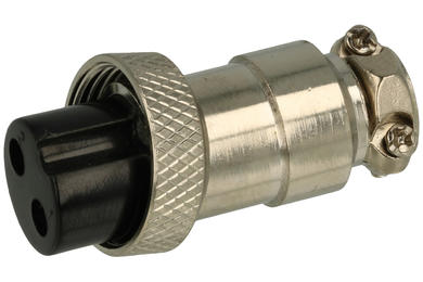 Socket; microphone; NC/2p-802; 2 ways; for cable; solder; 6A; 125V; IP55; DAFA LINKER
