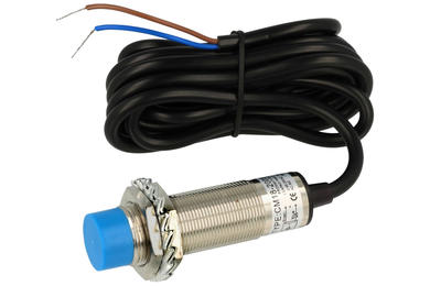 Sensor; capacitive; CM18-2008A; two-wire; SCR; NO; 8mm; 90÷250V; AC; 300mA; cylindrical metal; fi 18mm; 70mm; not flush type; with 1,5m cable; IP67; π pi-El; RoHS