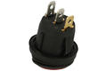 Switch; rocker; A-605/R-O; ON-OFF; 1 way; red; LED 12V backlight; red; bistable; 4,8x0,8mm connectors; 20mm; 2 positions; 6A; 250V AC