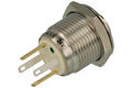 Przełącznik; przyciskowy; GQ16H-10E/JL/G/24V/S; OFF-(ON); 1 tor; podświetlenie LED 24V; zielony; ring; monostabilny; na panel; 2A; 36V DC; 16mm; IP65; Onpow; RoHS