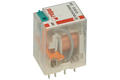 Relay; electromagnetic industrial; R2N-2012-23-1024 WT; 24V; DC; DPDT; 12A; PCB trough hole; for socket; Relpol; RoHS