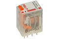 Relay; electromagnetic industrial; R2N-2012-23-5024 WT; 24V; AC; DPDT; 12A; PCB trough hole; for socket; Relpol; RoHS