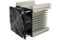 Heatsink; Y-110-161; for 3-phase SSR; with fan 220V AC; 0,27K/W; plain; 110mm; 125mm; 135mm; Firma Piekarz