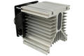 Heatsink; Y-110-161; for 3-phase SSR; with fan 220V AC; 0,27K/W; plain; 110mm; 125mm; 135mm; Firma Piekarz